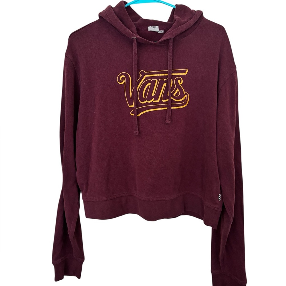 Women’s Vans off the wall Maroon and Gold hoodie size M